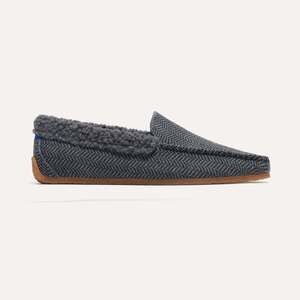 Rothy's The Men's Slipper - Charcoal Herringbone Size 10